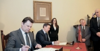 Sutarties pasirašymas su Vilniaus m. savivaldybe